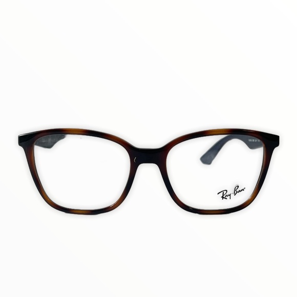 New Ray-Ban Women’s Eyeglasses RX7066 Havana/Navy Square  Full RIm 52-17… - Picture 2 of 11